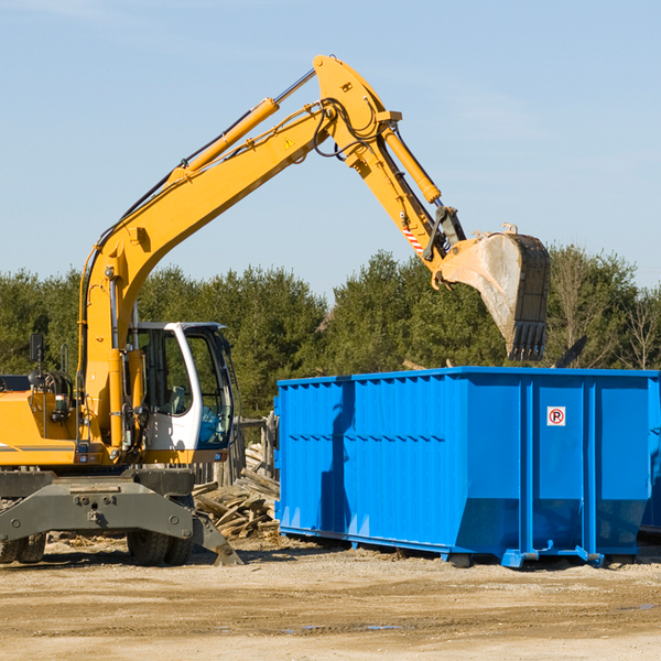 can i choose the location where the residential dumpster will be placed in Pennington County